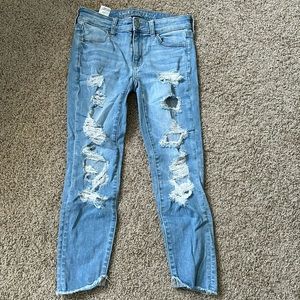 EUC AE Next Level Stretch Distressed Jeans
